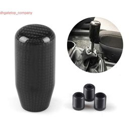 Car Carbon Fiber Shift Knob Auto Internal Replacement Parts Manual Shift Lever knob Handle Gear Shift Knob Vehicle Accessories
