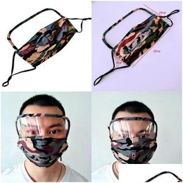 Designer Masks Camouflage Face Shield Er Masks Drinking Hole Fashion Washable Mascarilla Reusable Mascherine Flexible Women Dhgarden Dhxyr