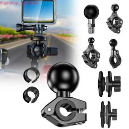 Car 1 inch Ball Head Mount Adapter Motorcycle Bicycle Handle Bar Clip Clamp Rearview Mirror Bracket Holder RAM Mounts Accessories