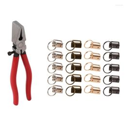 Keychains 25Mm Key Fob Hardware With 1Pcs Pliers Glass Running Tools Jaws For 4Hardware Install