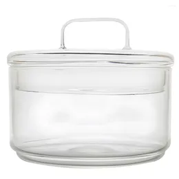Bowls Sanck Dish Glass Mugs With Lid Mixing Cereal Bowl Snack Storage Container Serving Dishes