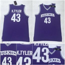 College Basketball Wears Top Quality 1 43 LIANZEXIN K.Tyler Jersey Men Huskies The 6th Marlon Wayans Kenny Tyler Stitched Movie College Basketball Jerseys S-XXL