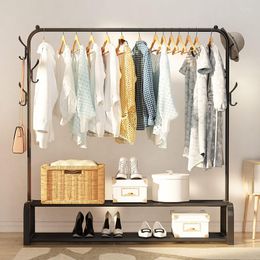 Clothing Storage Metal Clothes Rack Bedroom Furniture Hanger Multifunctional Dryer Assemble High Quality Floor Coat Racks