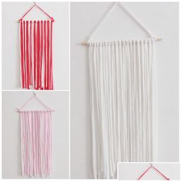 Other Housekeeping Organisation Fashion Striped Storage Belt Mticolour Wall Hanging Headdress Pendant Decoration Finishing Dhgarden Dhdmf