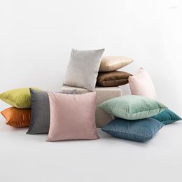 Pillow Pillowcase Cover 45x45cm 30x50cm Pure Solid Grey Blue Beige Green Home Decoration Living Room Bedroom Chair Sofa