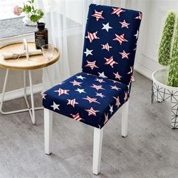 Chair Covers Geometric Print Dining Cover Stretch Spandex Office Stool Sheath Dirty Removable Washable For El Bedroom Living Room