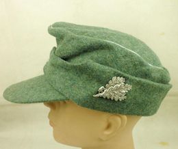 Berets WWII GERMAN OFFICER M43 WH EM FIELD PANZER ARMY WOOL CAP WITH BADGE HAT Reproduction Military Store