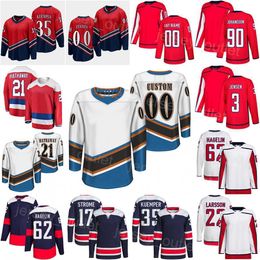 Uomo Bambino Donna Reverse Retro Hockey''Nhl''90 Maglia Marcus Johansson 22 Johan Larsson 17 Dylan Strome 35 Darcy Kuemper 21 Garnet Hathaway 26