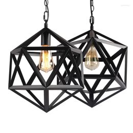 Pendant Lamps Loft Industrial Warehouse Lights American Country Vintage Lighting For Home Decoration Black