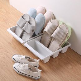 Clothing Storage Shoe Box Creative Upright Plastic Organiser Dustproof Holder For Home Multifunctional Organisers