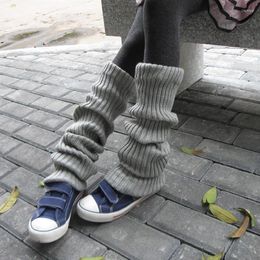 Women Socks 2 PCS Long Women's Knitted Warm Foot Cover Arm Warmer Ladies Autumn Winter Crochet Boot Cuffs