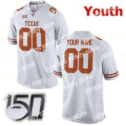 College Football Nik1 NCAA College Jerseys Texas Longhorns 12 Earl Thomas III 15 Marcus Washington 16 Jake Smith 17 Cameron Dicker Custom Football Stit