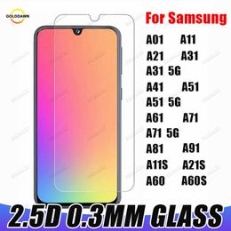 2.5D Phone Screen Protector Tempered Glass Galaxy For Samsung A31 A51 A71 5G A01 A11 A21 A41 A61 A81 A91 A11S A21S A60 A60S