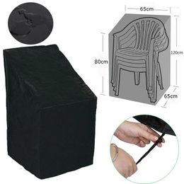 Chair Covers Black Folding Dust Cover Outdoor Garden Patio Furniture Protective Waterproof And Dustproof Seat