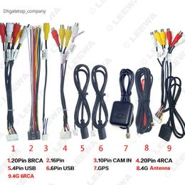 LEEWA Car Head Unit Stereo Wire Harness Kits Compatible For XY AUTO Android Solution Interface #CA4919