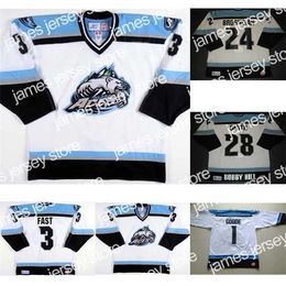 College Hockey Wears Nik1 2017 Customize ECHL Alaska Aces 3 TJ Fast 24 Patrick Brosnihan Mens Womens Kids 100% Embroidery Best quality Cheap Hockey Jerseys