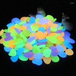 Garden Decorations 10/20pcs Glow In The Dark Pebbles Stones Rocks For Walkways Path Patio Lawn Yard Decor Luminous