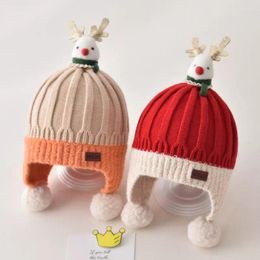 Berets EUMOAN Baby Hat Autumn And Winter Children Warm Wool Santa Boys Girls Cute Super Ear Protection Tide