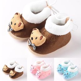 First Walkers 2022 Kids Toddler Shoes Infant Born Winter Warm Indoor Slippers Non Slip Bottom Booties For Baby Girls Boys Child Boots