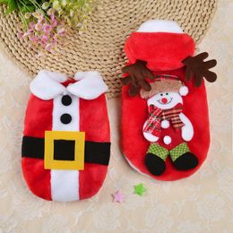 Dog Apparel Pet Christmas Costume Jacket Santa Claus Clothes Winter Warm Puppy Kitten Pets Clothing Cute Small Dogs Coat Ropa Perro