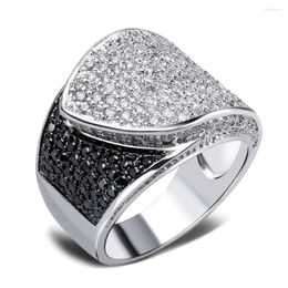 Wedding Rings Women Party Setting With Cubic Zirconia Luxury Engagement Free Allergy Copper Ring