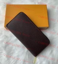 designer zipper wallet M60017 card holders Mens long business Zippy Organiser Wallets Fashion key pouch Coin Purse Luxur cardholder passport holders With box Gift