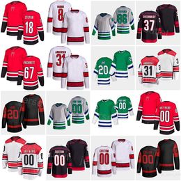 Men Hockey''Nhl''Reverse Retro 67 Max Paciorett Jersey 8 Brent Burns 26 Paul Stastny 37 Andrei Svechnikov 20 Sebastian Aho 86 Teuvo Teravainen