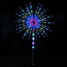 Color Changing LED Fireworks Light Waterproof Christmas Tree Light Lamp Outdoor Meteor Horse Lamp for Garden Garland New Year