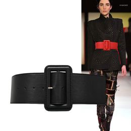 Belts H3477 Simple Women Wide Waist Belt Girl Casual Korean Solid Color Easy Seal Lady High Quality Fashion Vintage Cummerbunds