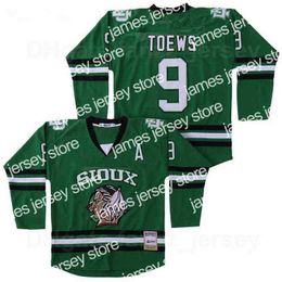 College Hockey Wears Nik1 custom Movie Ice Hockey College 11 Zach Parise Jersey BLank North Dakota Fighting Sioux 9 Jonathan Toews University All Stitched Green