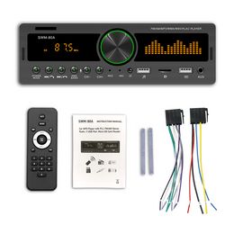 SWM-80A Bluetooth Autoradio Car Stereo Radio FM Aux Input Receiver SD USB 12V In-dash 1 din Car MP3 Multimedia Player Handsfree