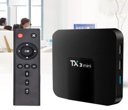 1 PCS TX3 Mini Smart TV Box AmLogic S905W Android 81 com tela digital WiFi Set Top Media Player5359585