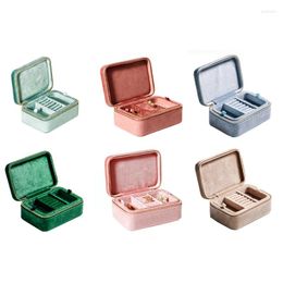 Jewelry Pouches Ring Box Organizer Case Travel Storage Necklace Stand Display Tray For Earrings Bracelets