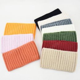 Fashion Women's Hair Accessories Warm Knitted Headband Solid Color Turban Winter Headwear Adult Hair Band