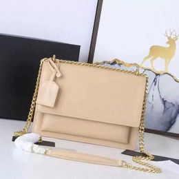 Designer Sunset bag Classic latest color women Shoulder bags chain handbags Luxurious Toothpick pattern leather womens Crossbody handbags