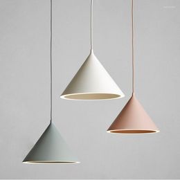 Pendant Lamps Nordic Creative Personality Restaurant Net Red Milk Tea Shop Table Bar Simple Modern Macarons Halo