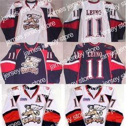 College Hockey Wears Nik1 Grand Rapids Gryphons 17 Mark Cullen 11 Ville Leino Mens Womens Youth 100% Embroidery cusotm any name any number Hockey Jerseys