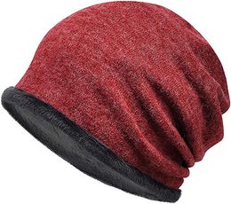 Autumn Winter Beanie Caps Casual Chemo Cap for Cancer Patients Thermal Elastic Cotton Sports Warmer fashion Headwear
