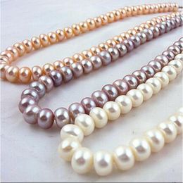 Chains 7-8-9-10mm Real Natural Freshwater Pearl Nelace South Sea Jewellery