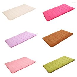 Carpets 1pc Arrival Fashion Style Rugs Vertical Stripes Memory Foam Bath Mat Carpet Floor Mats Rug 6 Colors Available