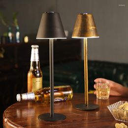 Table Lamps Protection Lamp Art Atmospher Fashion Bar Restaurant El Bedroom Light Nordic Iron Desk LED Touch Dimming Metal Eye