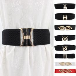 Belts Women Wide Waist Elastic Stretch Belt Cinch Waistband Fashion Strap Female Buckle Decoration Accessories Corset