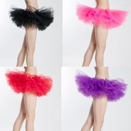 Stage Wear Ballet Dance Skirt Adult Net Yarn Solid Color Leotard Clothes Female 8 Colors To Choose From