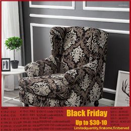 Chair Covers Plaid Printed Wing Cover Stretch Spandex Armchairs Nordic Removable Relax Sofa Slipcovers Furniture Protector