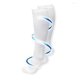 Sports Socks Compression Running Women Men Marathons Circulation Athletic Edema Varicose Veins Travel Over Knee Sport Stockings