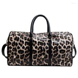 Duffel Bags Leopard Style Travel Bag Men Fitness Waterproof Handbag Female Sports Shoulder Women Weekend Gym Large Capacity
