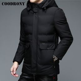 Mens Down Parkas COODRONY Brand Winter Jackets Thick Warm Hooded Long Coat Men Clothing Casual Big Pocket Windproof Overcoats Z8147 221128