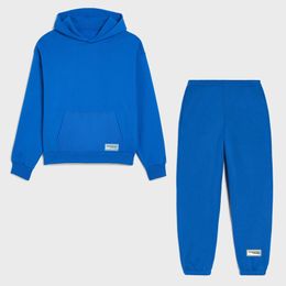 Mens Tracksuits 100% Cotton Two Piece Sets Hooded Sweatshirts Hoodies Track Pants Joggers Sweatpants Sweatsuits Spring Suits 221128