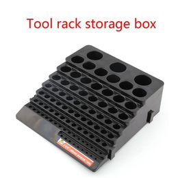 Tool Box Black Drill Bit Storage Milling Cutter Finishing Holder Organiser Case 221128