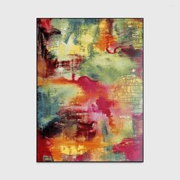 Carpets Fashion Modern Abstract Colorful Oil Painting Print Kitchen/Foot/Doormat Living Room Bedroom Parlor Area Rug Decorative Carpet